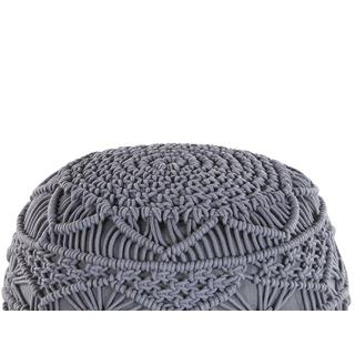 Beliani Pouf en Coton Traditionnel KAYSERI  