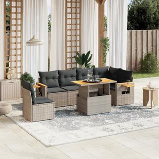 VidaXL set divano da giardino Polirattan  