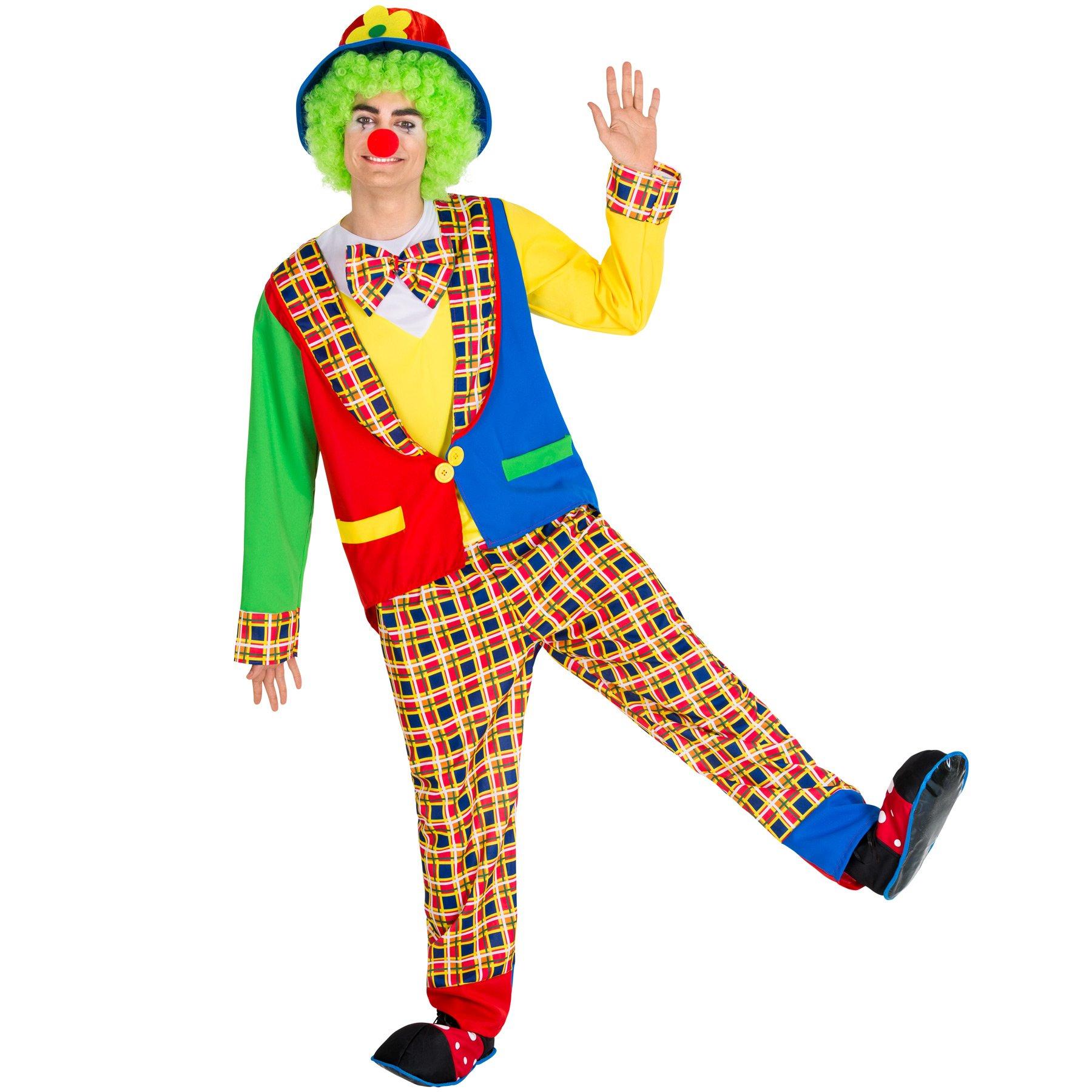 Tectake  Costume da uomo - Clown Alfredo 