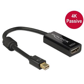 DeLock  DeLOCK 62613 câble vidéo et adaptateur 0,2 m Mini DisplayPort HDMI Type A (Standard) Noir 