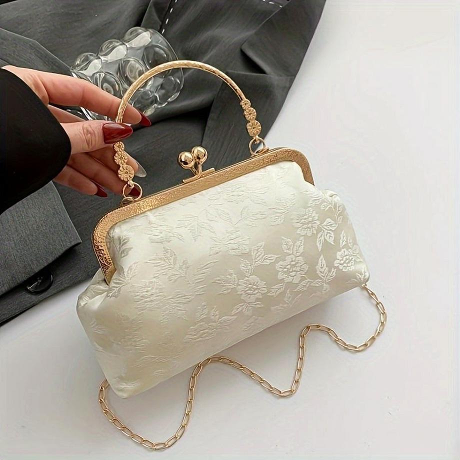 Elegante Vintage-inspirierte Clutch Bag - perfekt für Abend und Bankett