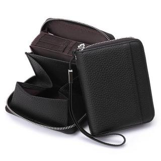 Only-bags.store Lederportemonnaie mit Reissverschluss und RFID-Schutz  