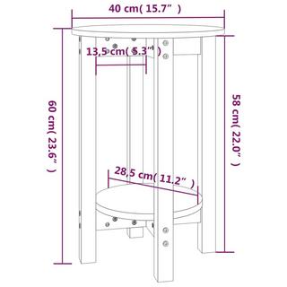 VidaXL Table basse bois  