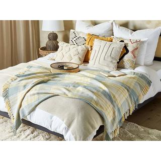 Beliani BETALI Couverture Plaid Classique en Coton  