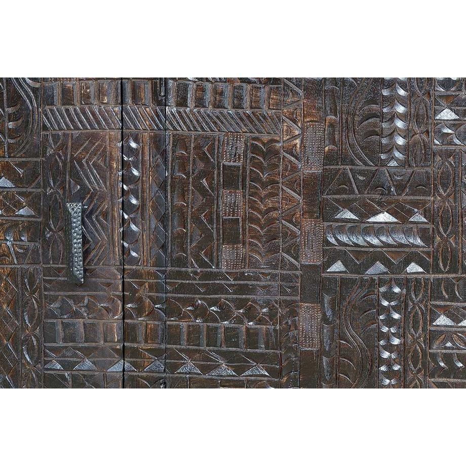 mutoni Sideboard Hieroglyph Mango dunkelbraun 150  