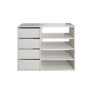 Vente-unique Credenza EMERIC 4 cassetti e 4 vani Colore Bianco  