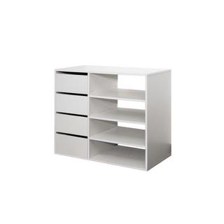 Vente-unique Credenza EMERIC 4 cassetti e 4 vani Colore Bianco  