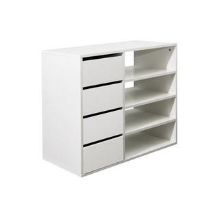 Vente-unique Credenza EMERIC 4 cassetti e 4 vani Colore Bianco  