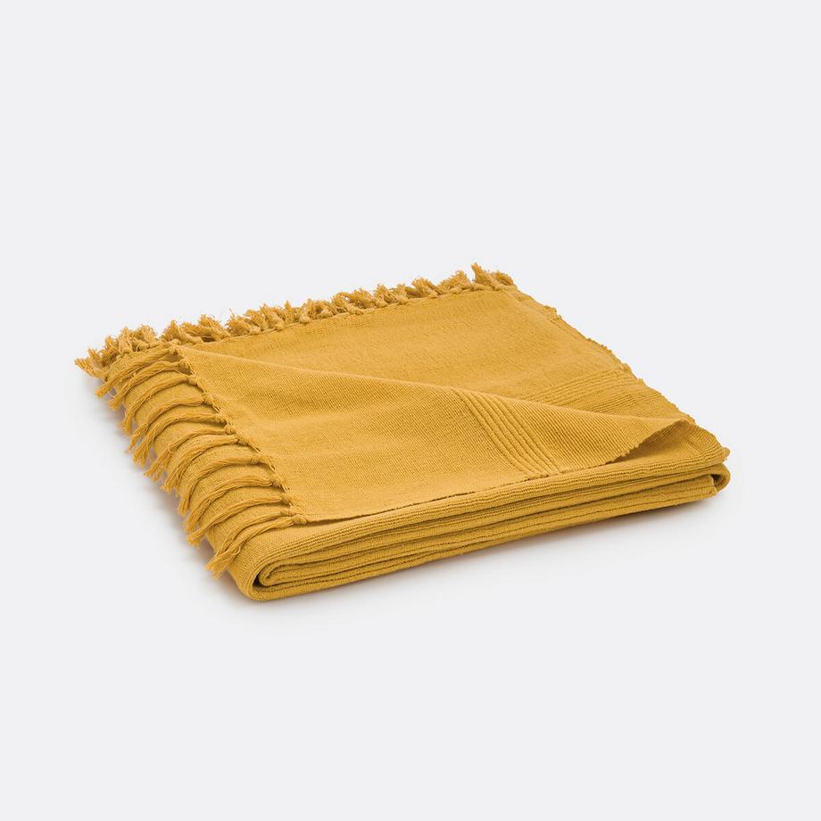 La Redoute Intérieurs Coperta Nedo Cotone con Frange  