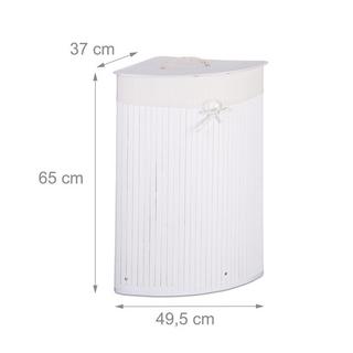 B2X Wäschekorb Ecke Bambus  