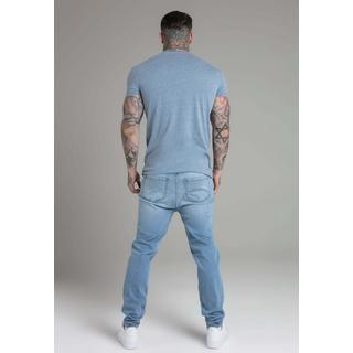 Sik Silk  T-shirt Marl T-Shirt in Blue 