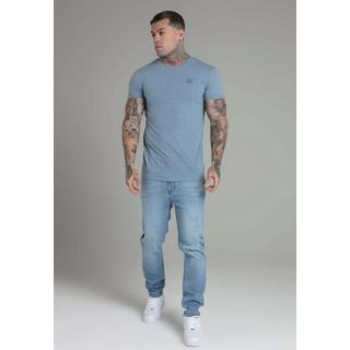 Sik Silk  T-shirt Marl T-Shirt in Blue 