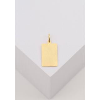 MUAU Schmuck  Pendentif signe du zodiaque capricorne or jaune 750, 20x9mm 