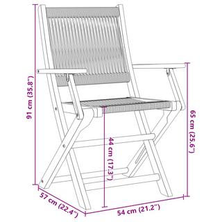 VidaXL sedia da giardino Legno  