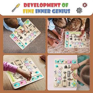 Activity-board  Busy Board | tableau d'activités pour enfants - jouet sensoriel en bois pour enfants - jouet éducatif pour enfants pour développer la motricité fine 