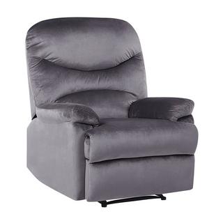 Beliani Fauteuil inclinable en Velours Industriel ESLOV  