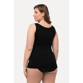 Ulla Popken  Maillot de corps coupe slim, avec dentelle et encolure carrée. Modal mélangé 