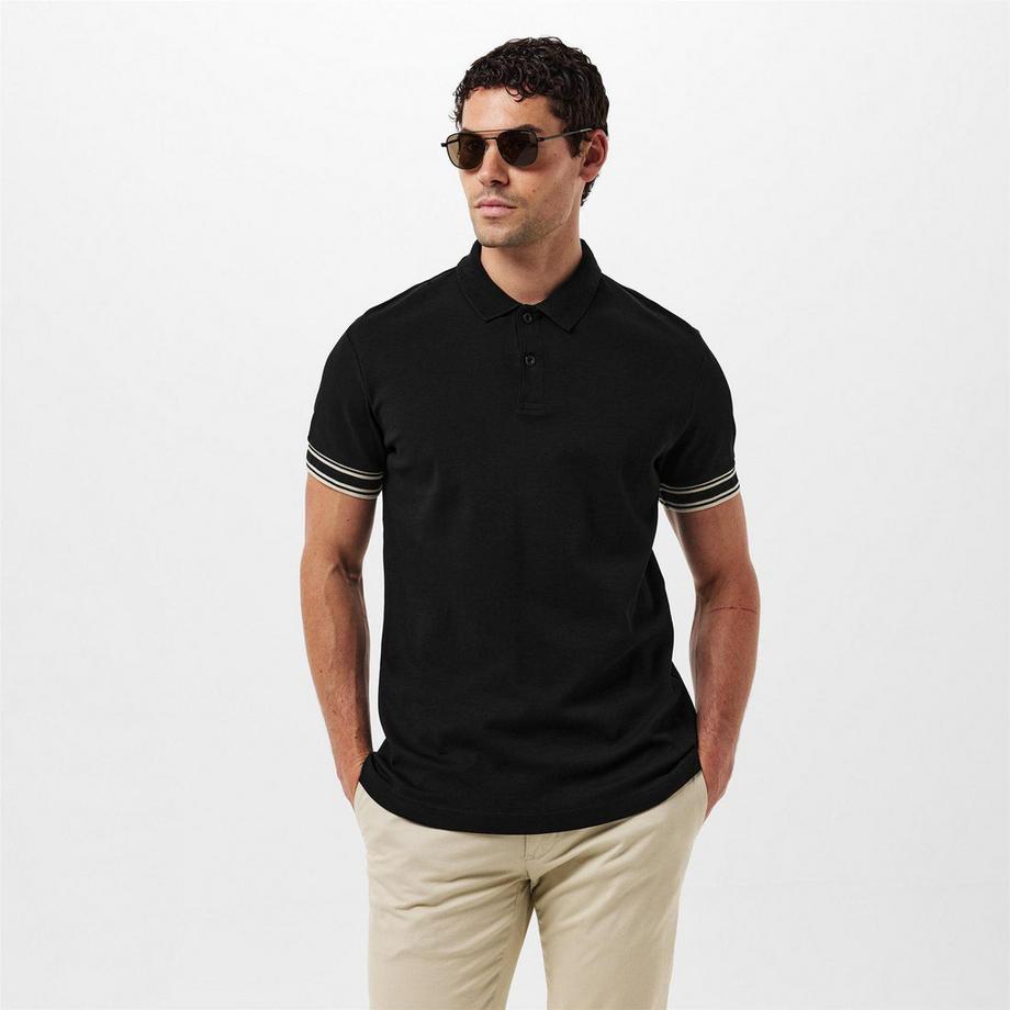 BOSS Maglietta Polo Zone Aderente con Polsini  