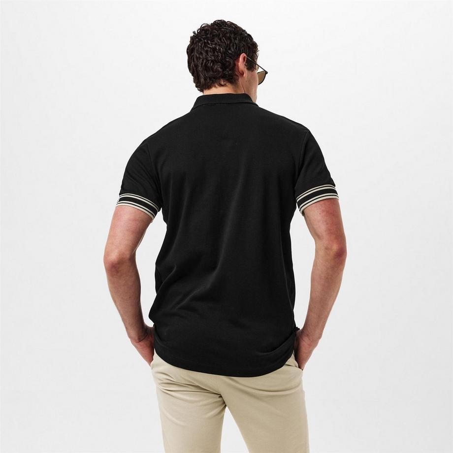 BOSS Maglietta Polo Zone Aderente con Polsini  