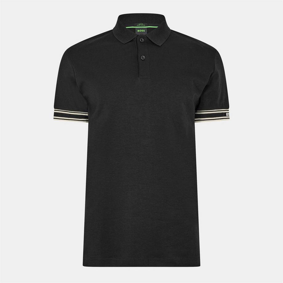 Zone Maglietta Polo Aderente Strisce Con Elastico