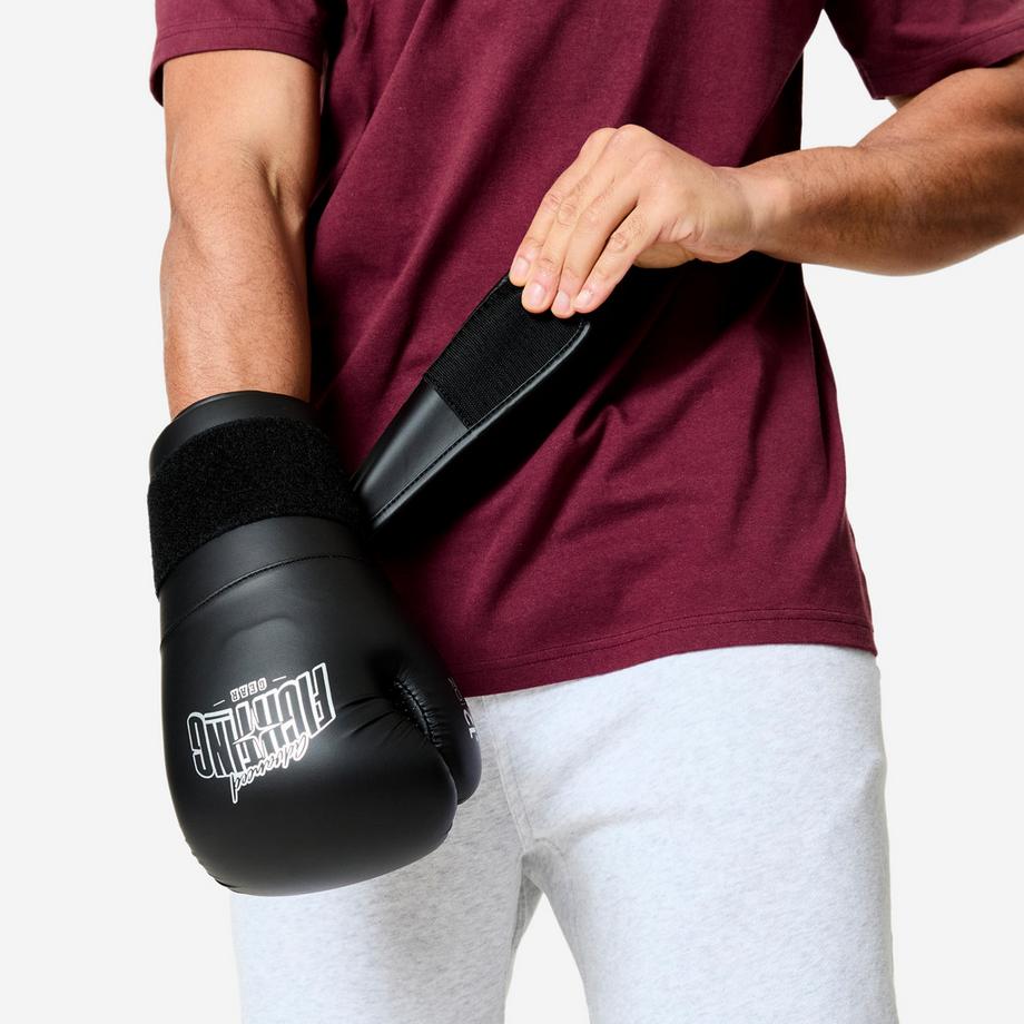 DOMYOS  Gants de boxe ergonomiques polyester 