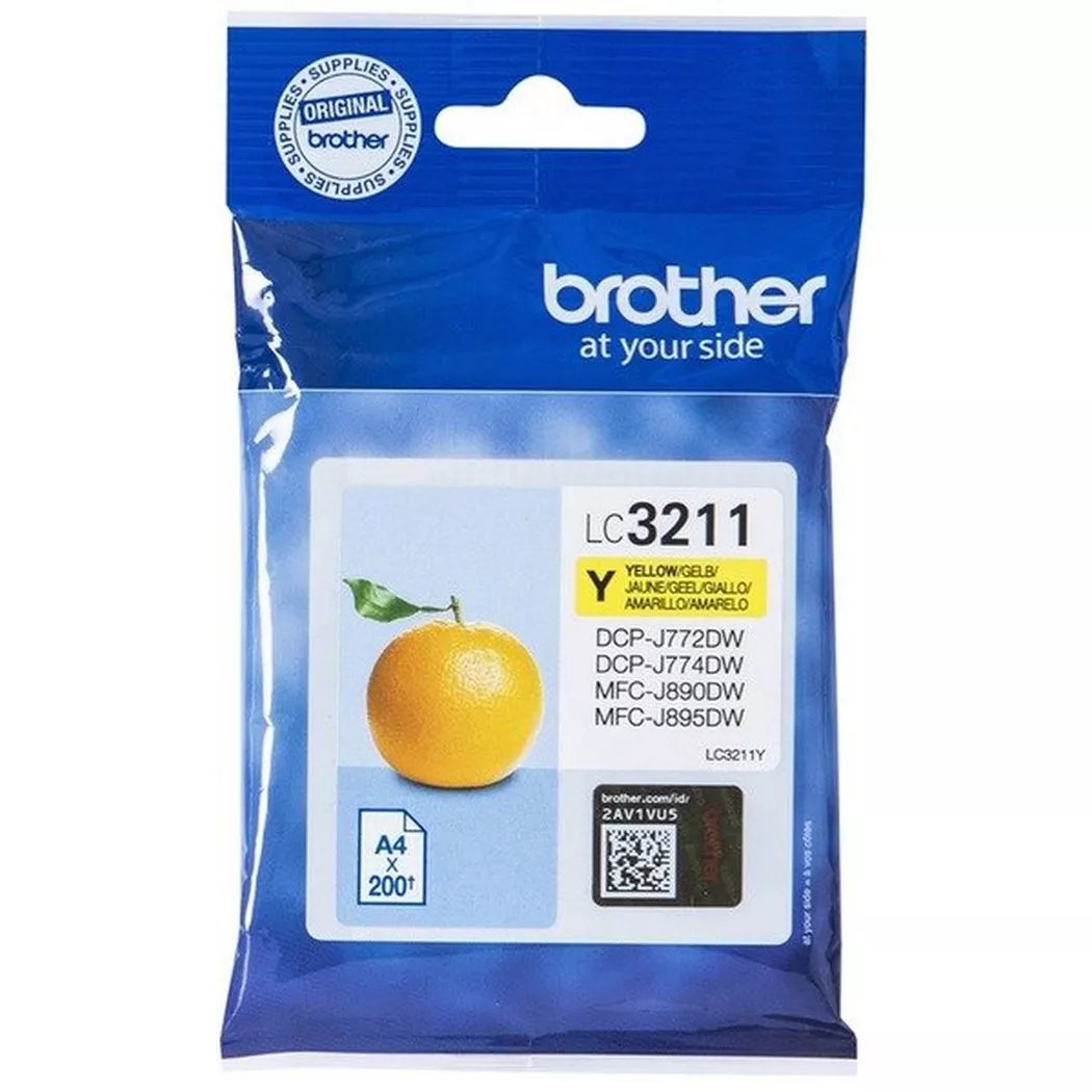 Brother – LC-3211Y Druckerpatrone Original Standardertrag Gelb, One Size