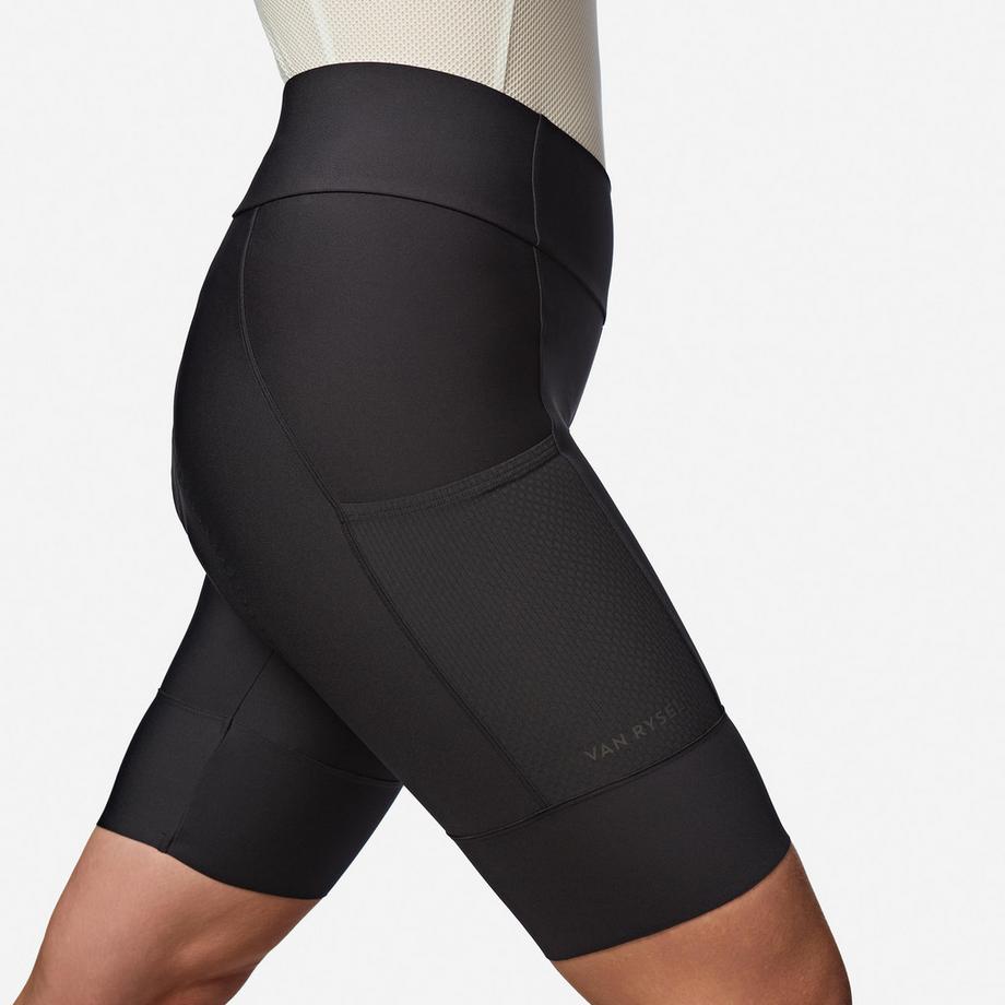 VAN RYSEL  Cuissard vélo route court endurance femme sans bretelles 