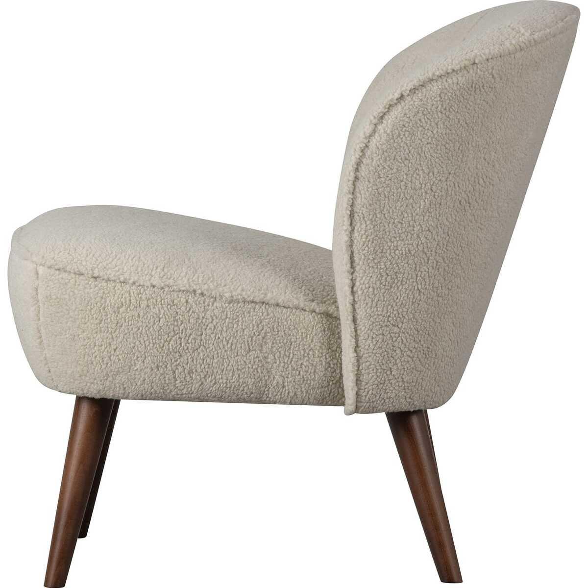 mutoni Fauteuil Sara Teddy blanc cassé  