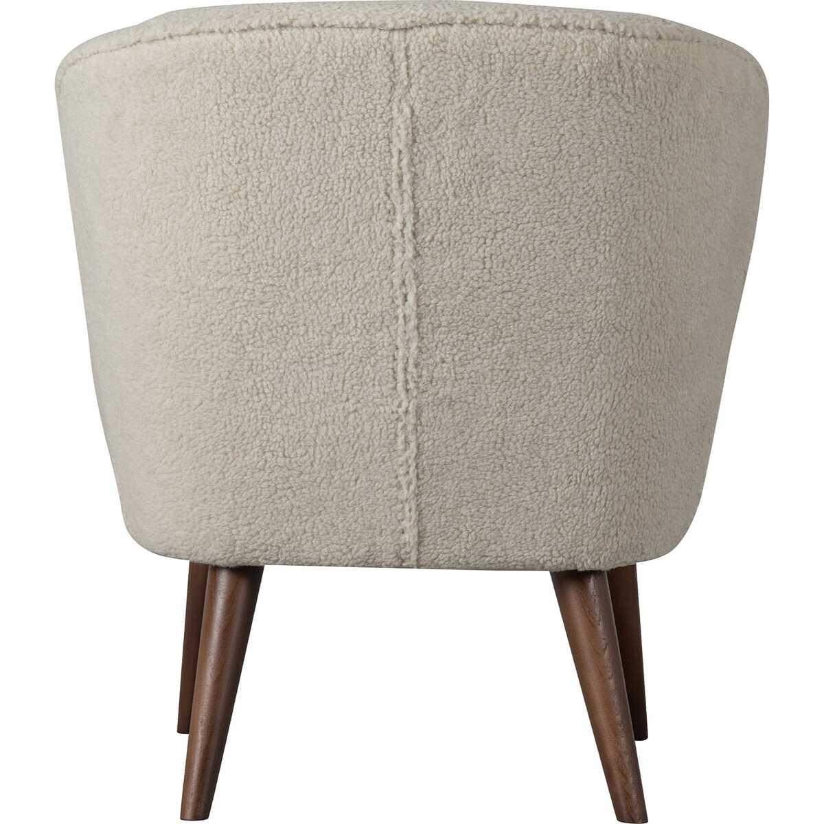 mutoni Fauteuil Sara Teddy blanc cassé  