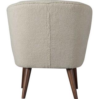 mutoni Fauteuil Sara Teddy blanc cassé  