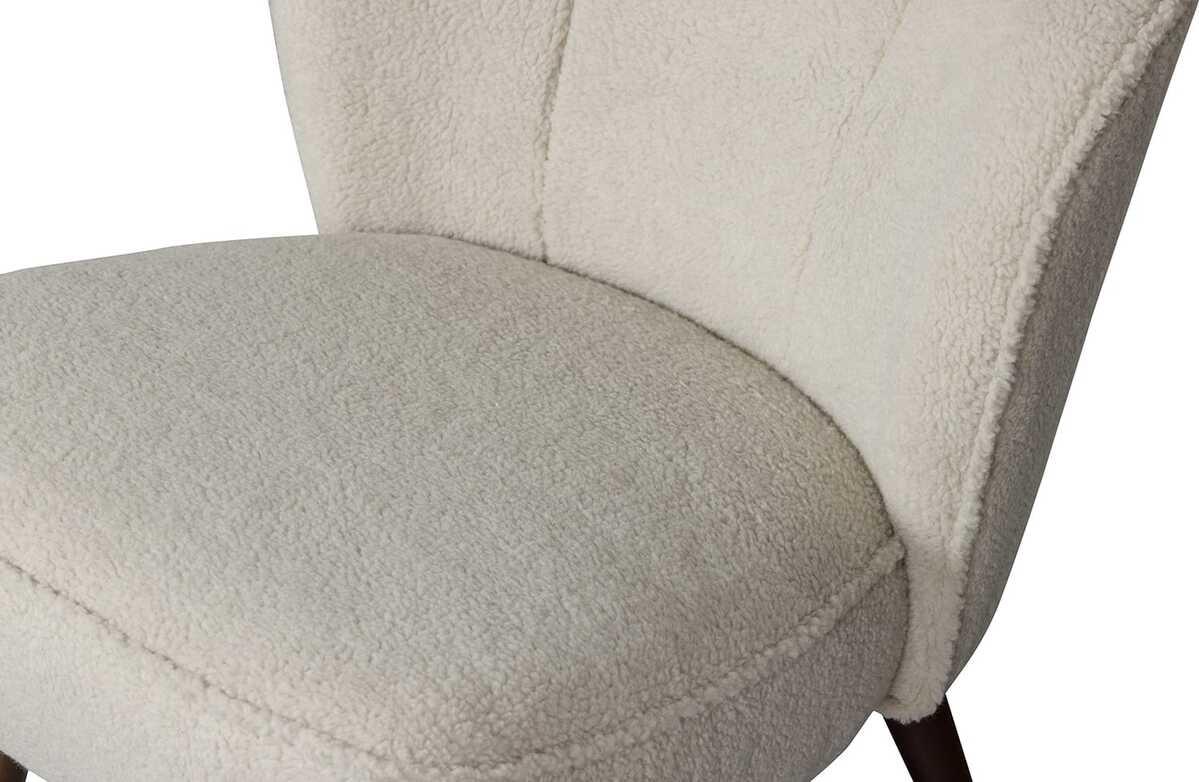 mutoni Fauteuil Sara Teddy blanc cassé  