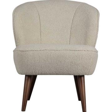 Fauteuil Sara Teddy blanc cassé