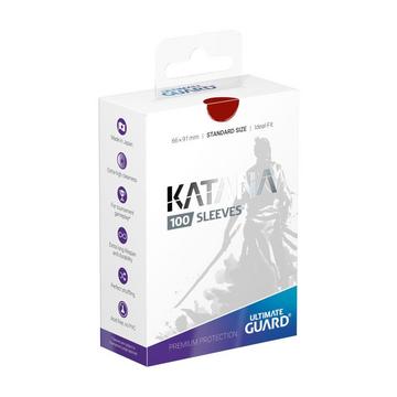 Sleeves - 100 pieces Box - Katana - Standard - Red