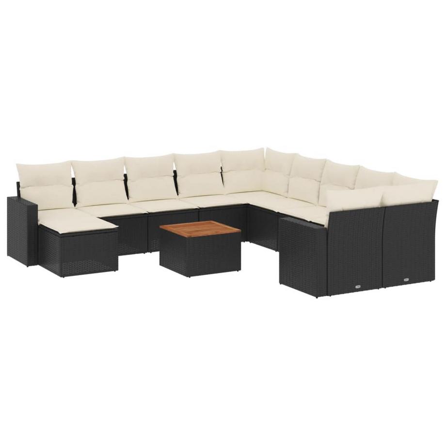 Ensemble de canapés de jardin rotin synthétique
