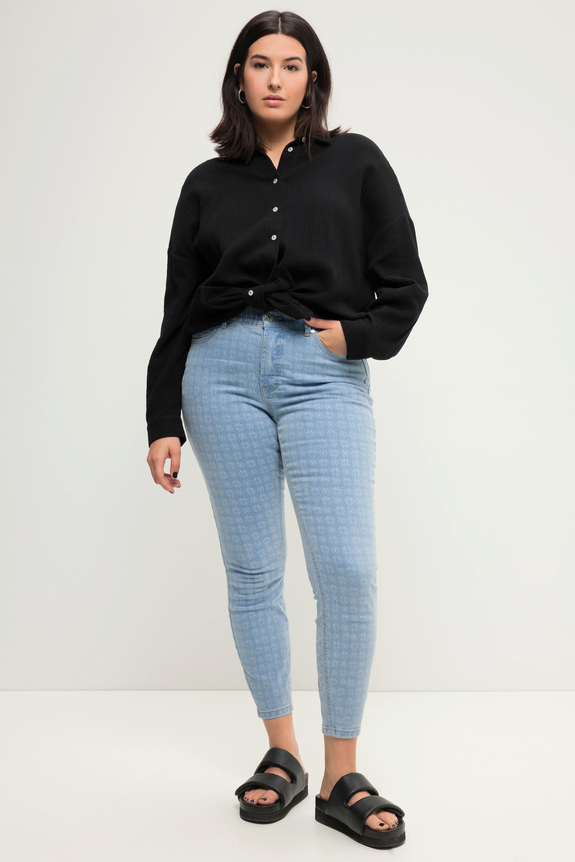 Studio Untold  Skinny Jeans, 5-Pocket, Alloverprint 