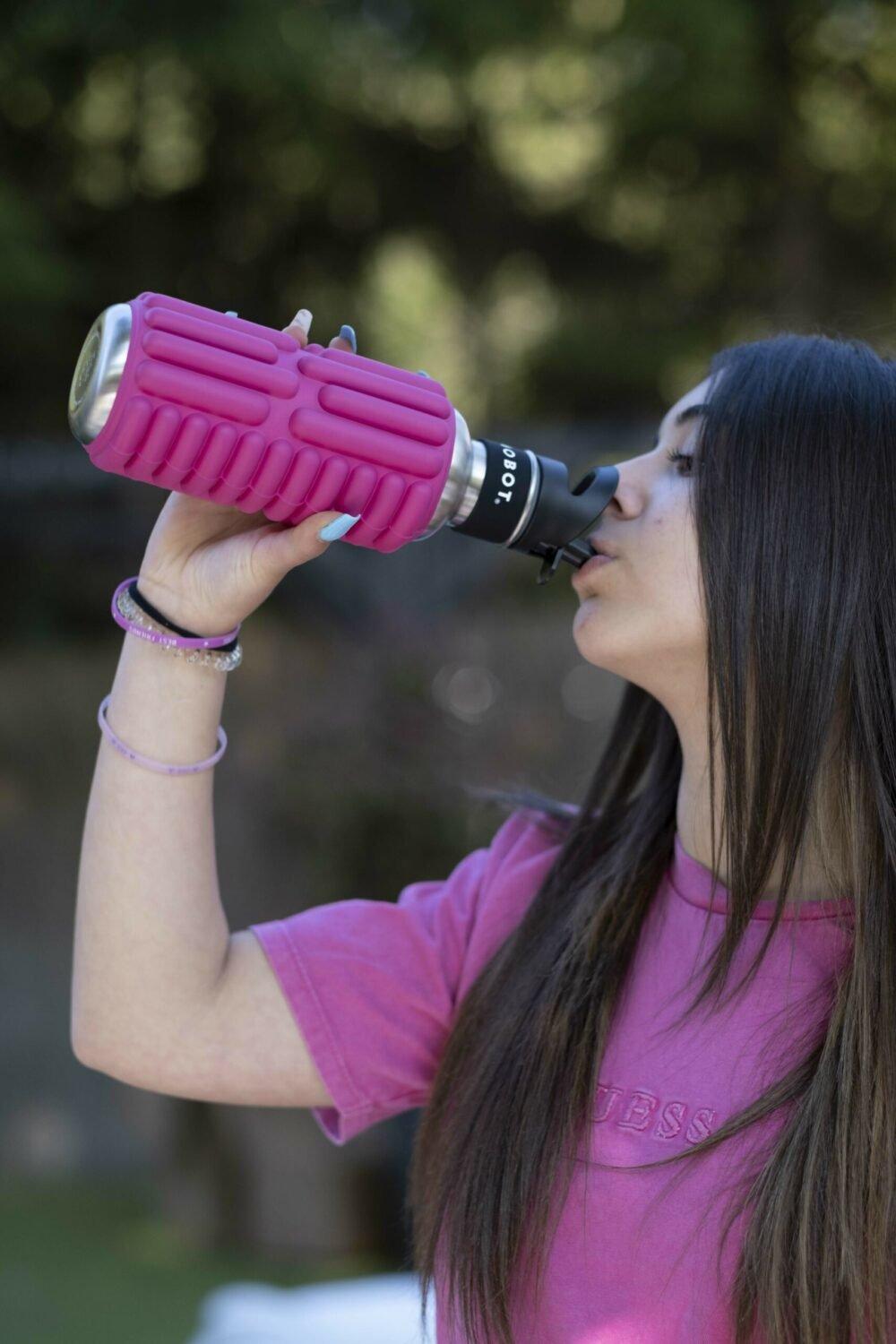 MOBOT Sportflasche - Funktion 2 in 1 Massagerolle  