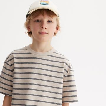 T-shirt col rond rayé