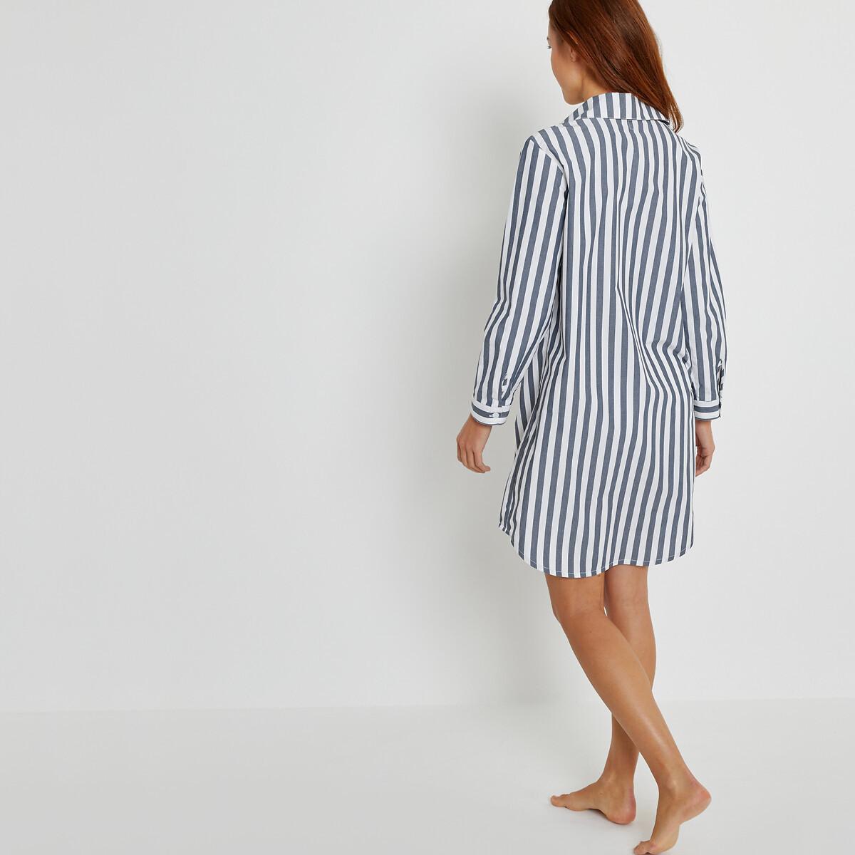 La Redoute Collections  Chemise de nuit en popeline rayée 