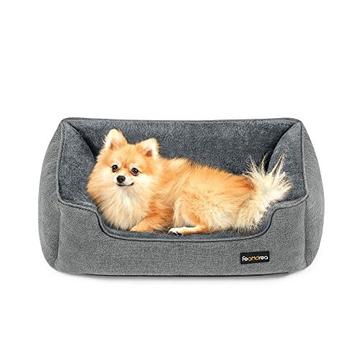 Weiches Plüsch-Hundebett mit erhöhten Kanten und waschbarem Bezug
