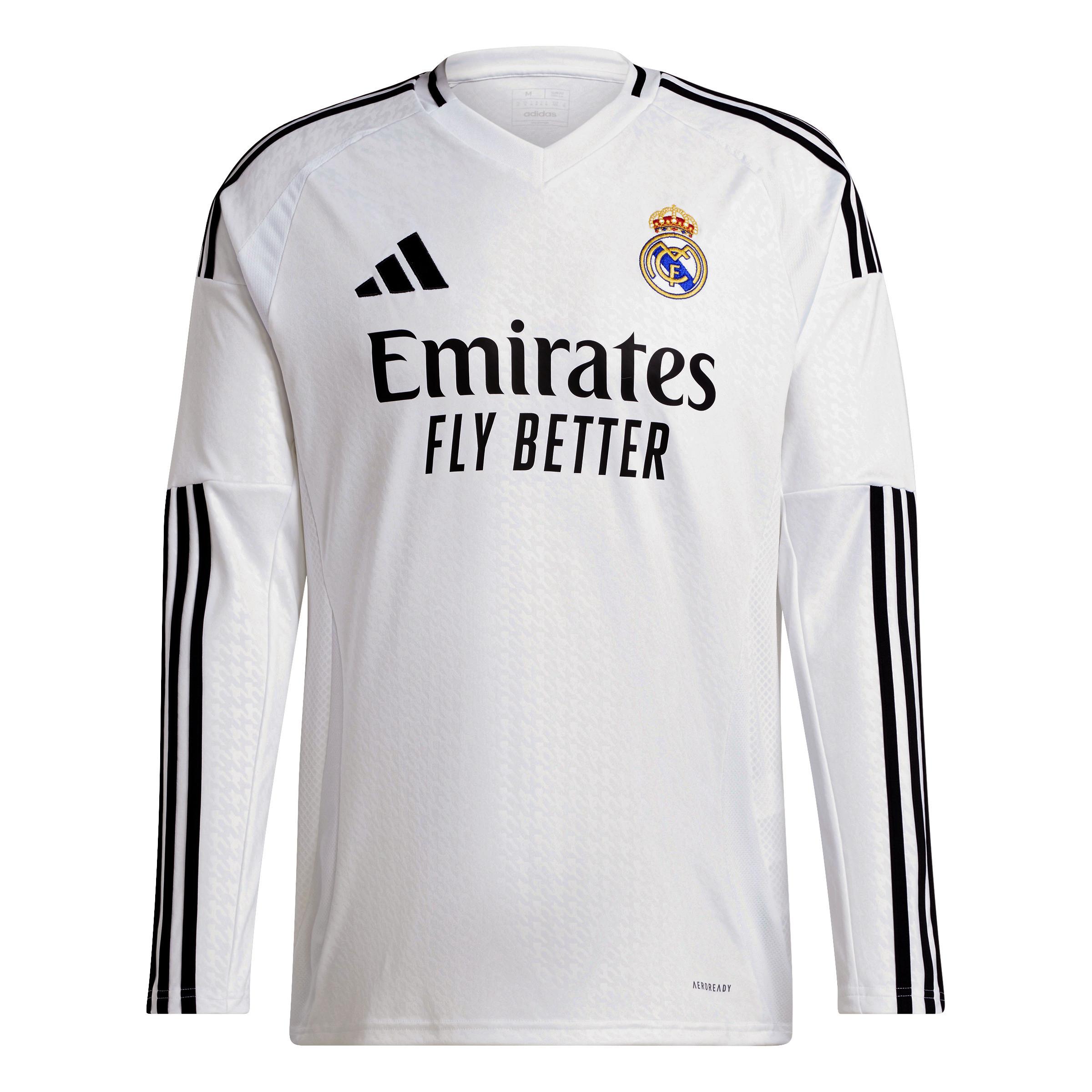 adidas  maillot domicile manches longues real madrid 2024/25 