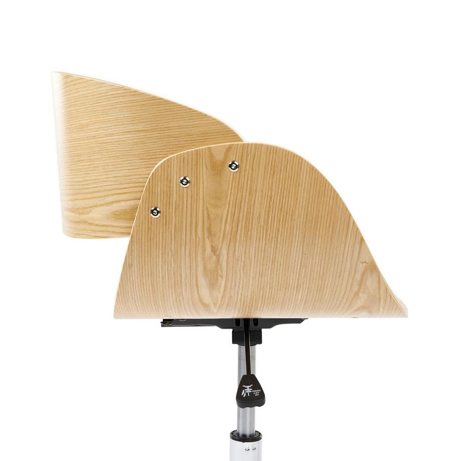 Beliani Sedia da scrivania en Pelle sintetica Retrò PALATKA  