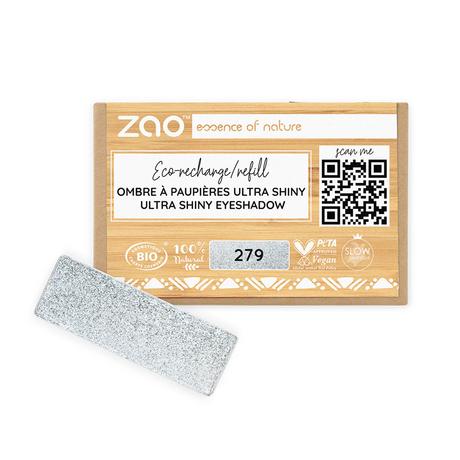 ZAO MAKEUP  Ultra Shiny Rechteckiger Lidschatten Nachfüllpack - Bio-zertifiziert und vegan 