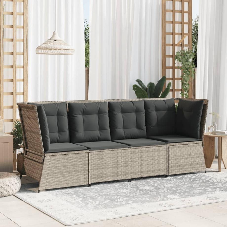 VidaXL Gartensofa poly-rattan  