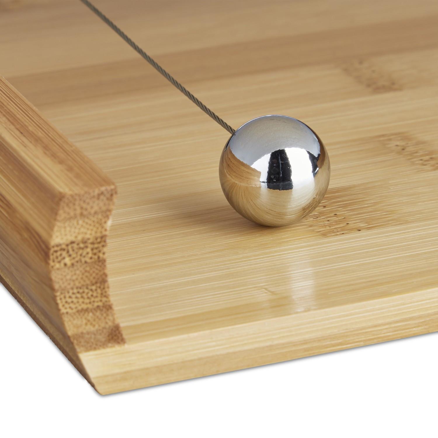 B2X Porte-serviettes en bambou avec poids  