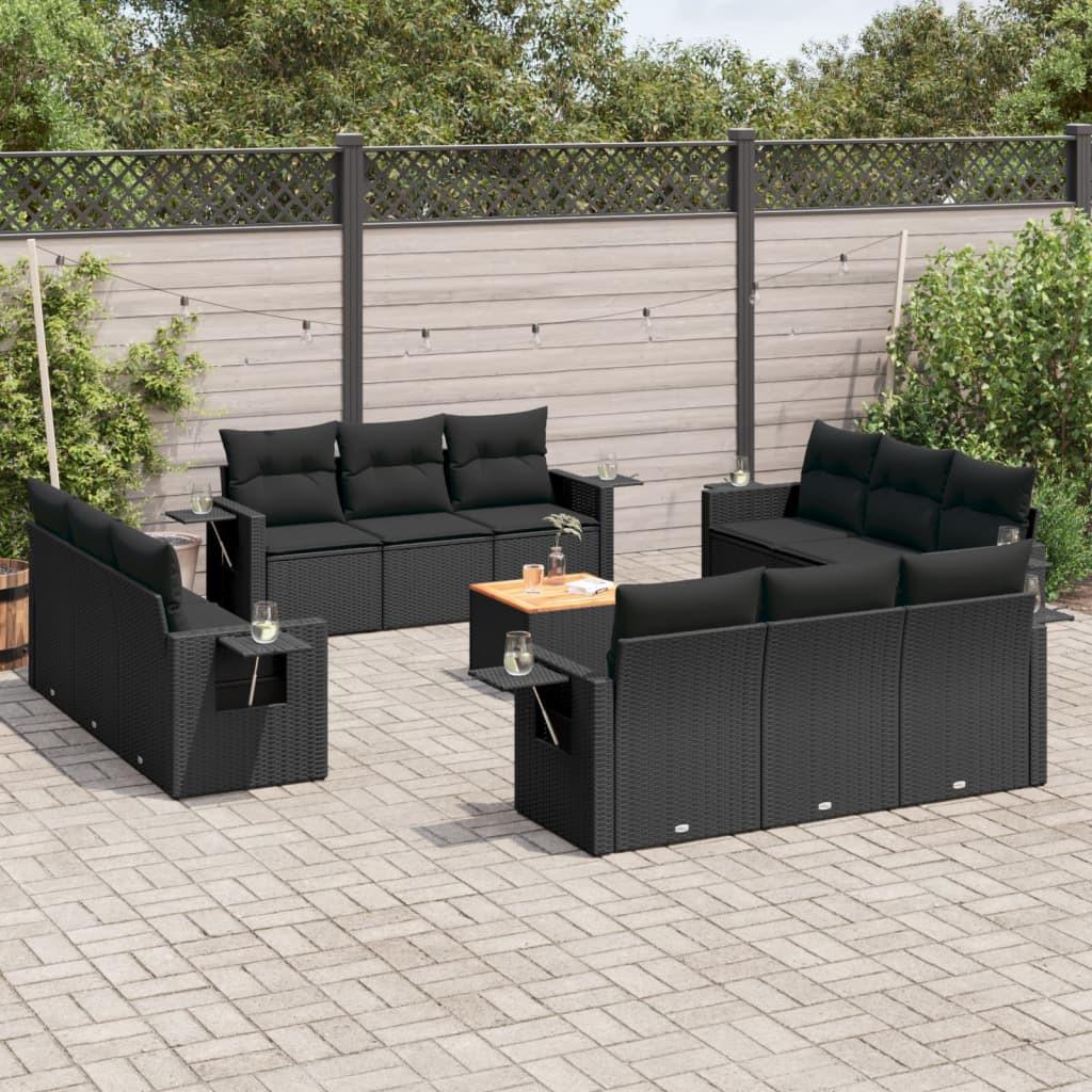 VidaXL set divano da giardino Polirattan  