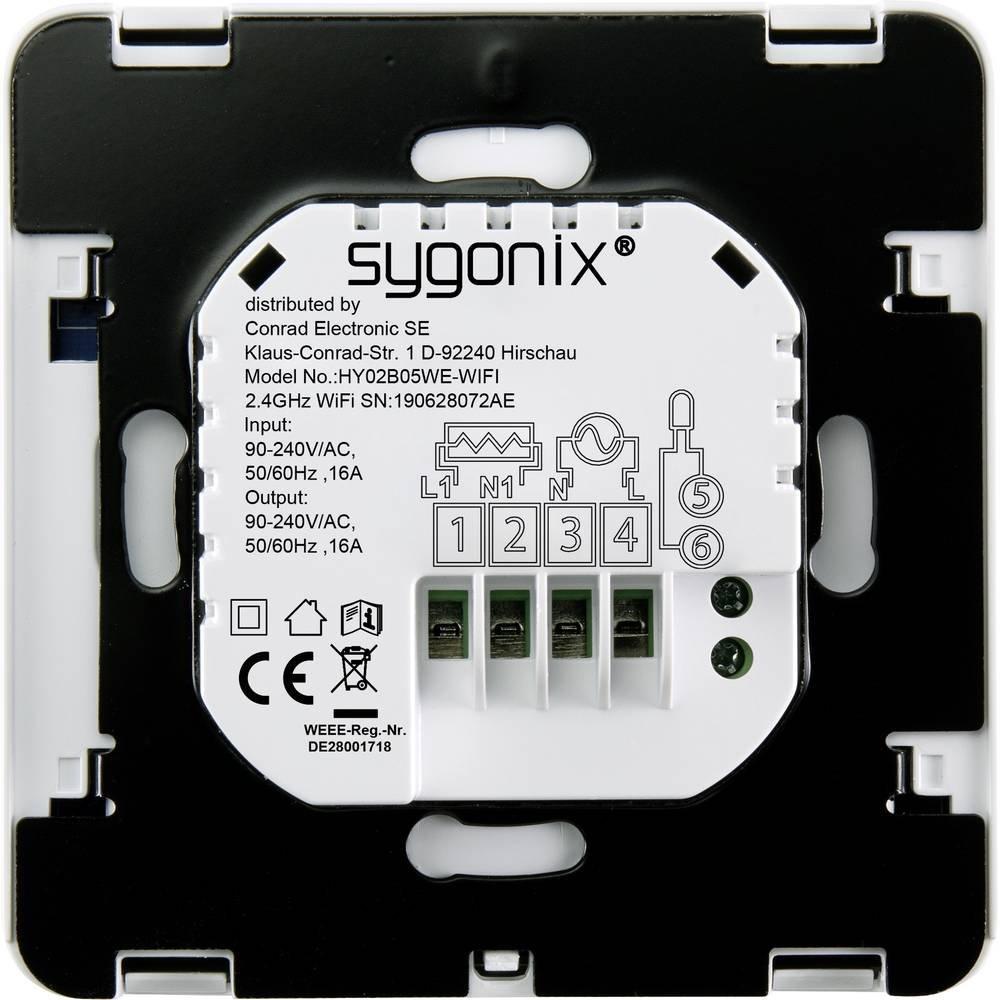 Sygonix Thermostat de chauffage avec Wi-Fi et capteur  