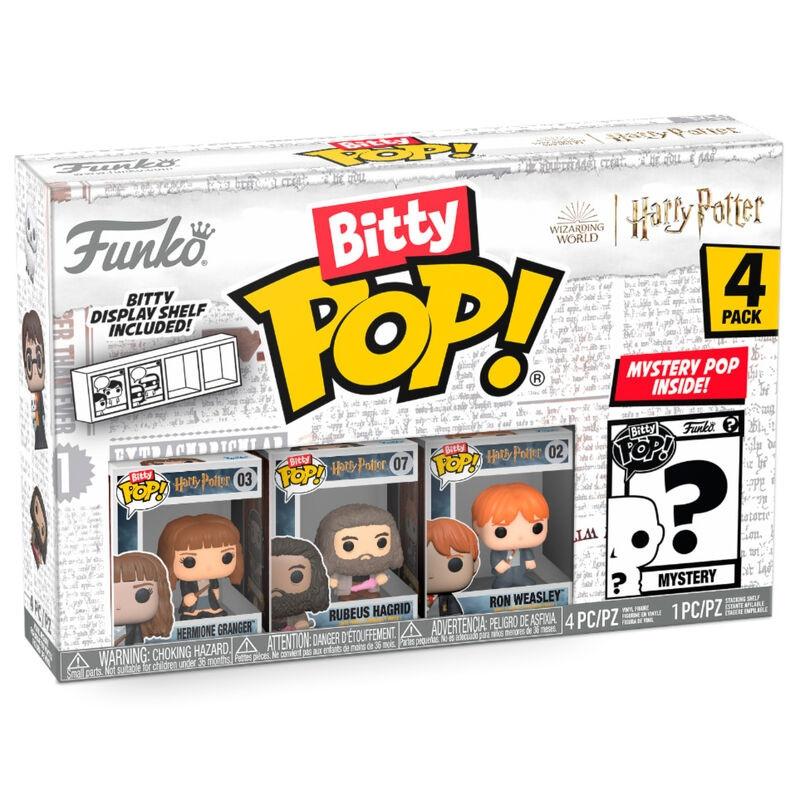 Funko  Bitty Pop! 4er Pack Hermione Granger, Rubeus Hagrid, Ron Weasley & Mystery 
