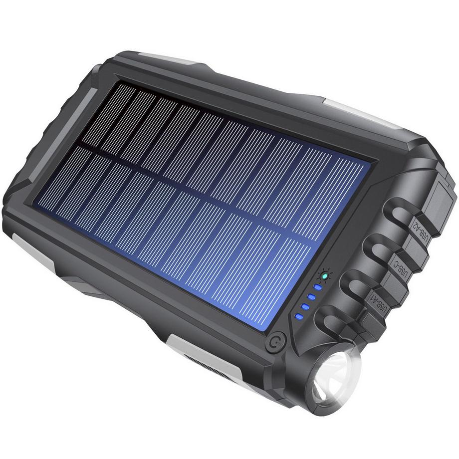 DENVER  PowerBank 20 000 mAh Cellule solaire Noir 