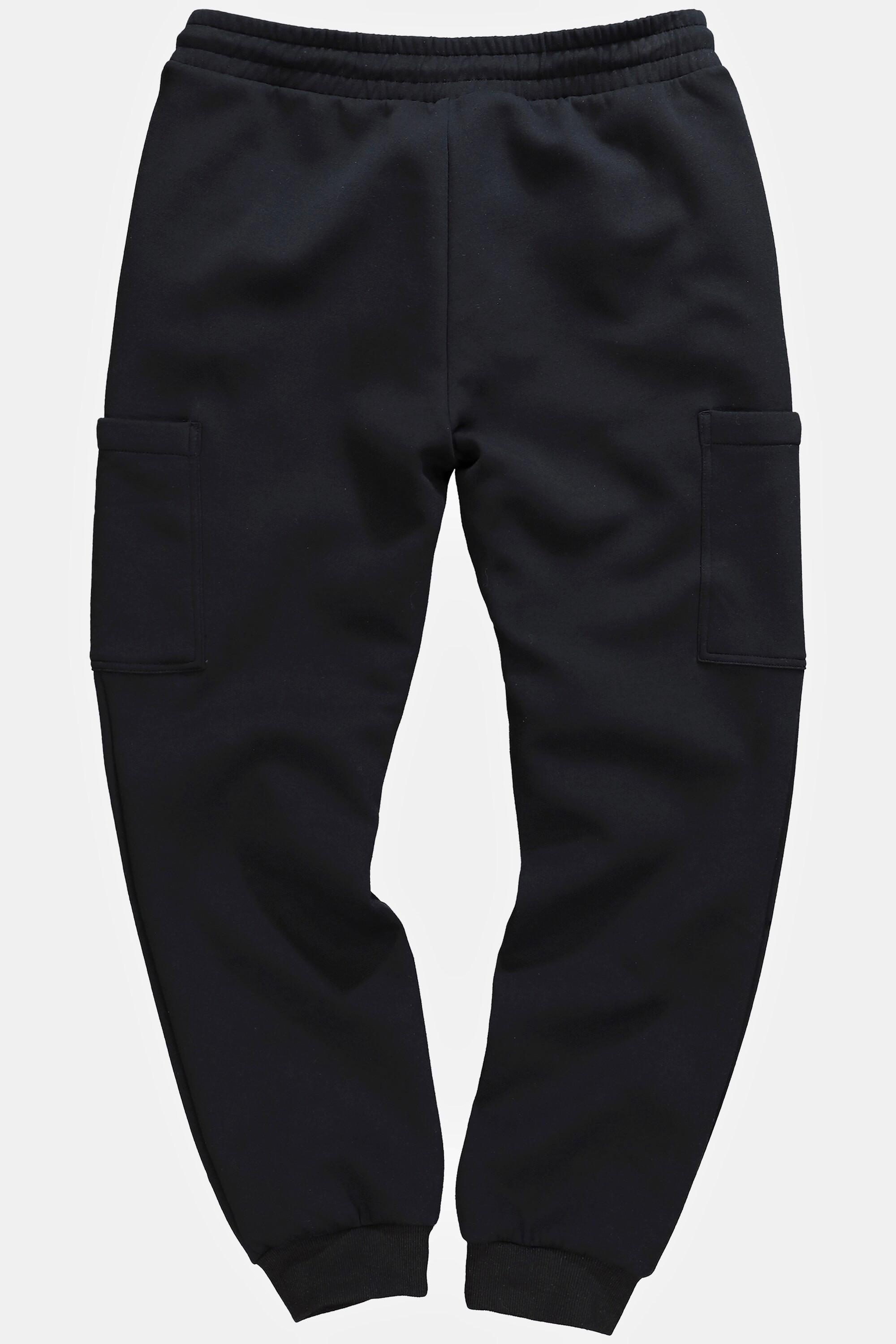 JP1880  Pantaloni cargo per il fitness dalla vestibilità moderna in felpa con cintura elastica e tasche laterali 