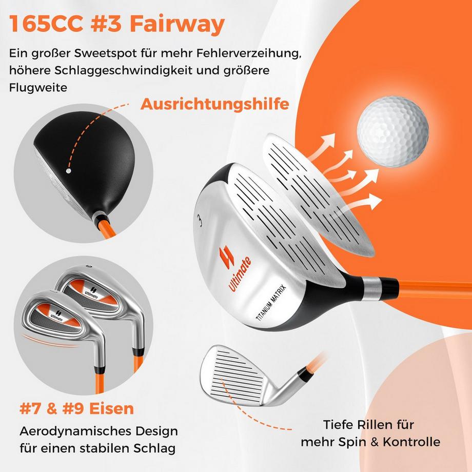 Northix  Set da golf per bambini 11-13 anni 